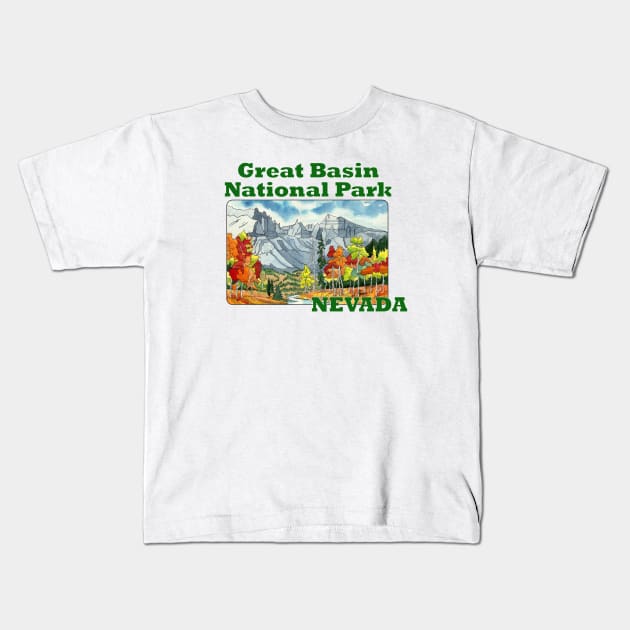 Great Basin National Park, Nevada Kids T-Shirt by MMcBuck